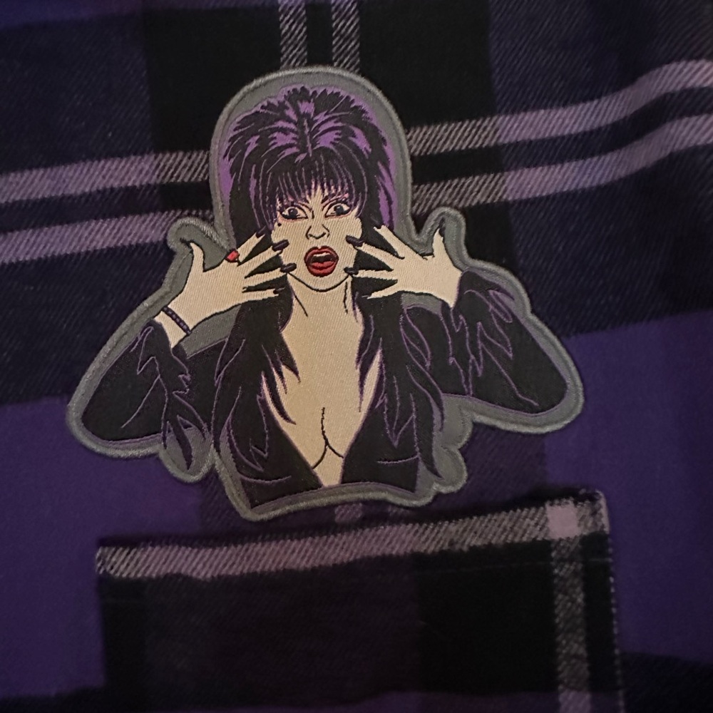 Elvira purple flannel from Cakeworthy! Would be a lovely addition to your closet